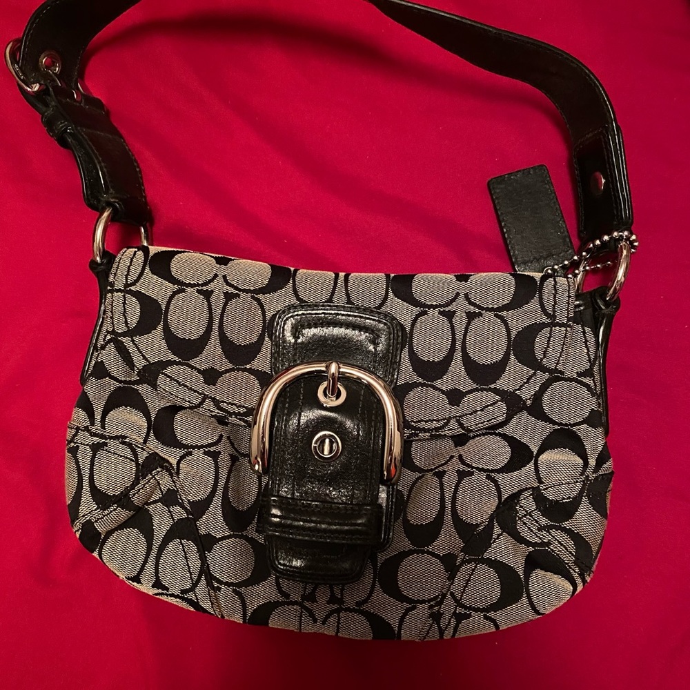 Black coach purse